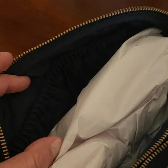 Elegant Navy and Gold Bee Cosmetic Bag - Picture 7 of 7